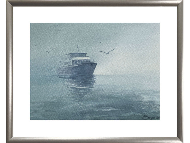 Bateau dans la brume