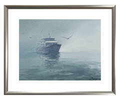 Bateau dans la brume