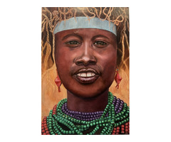 Jeune fille au collier de perles